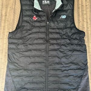 New Balance Black and Gray Men's Vest, Red Sox logo, size XL